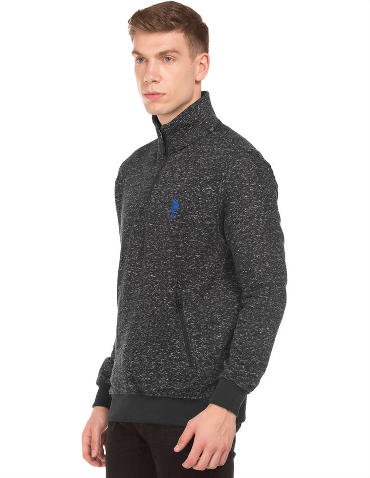 U.S. Polo Assn. Casual Wear Solid Men Sweatshirt
